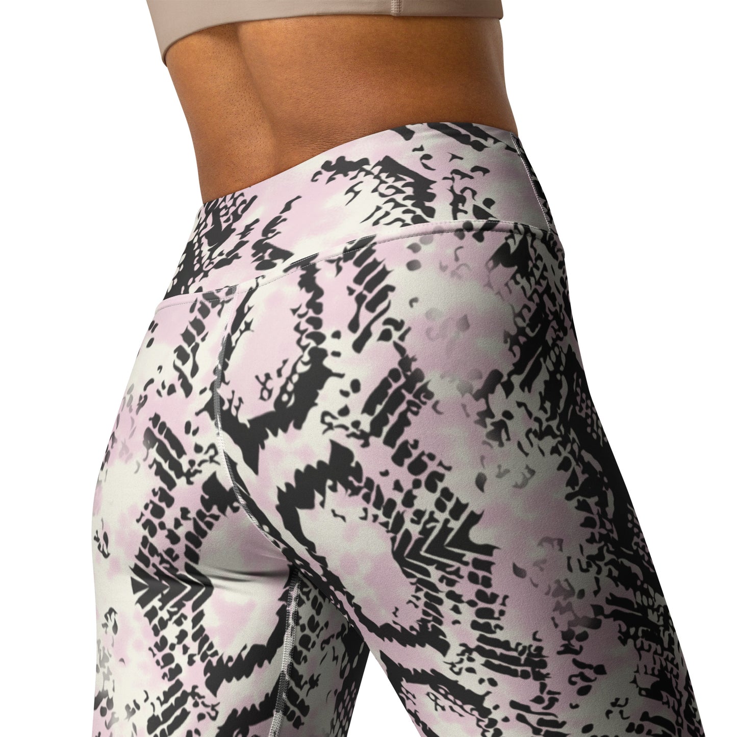 Pink Reptile Yoga Leggings