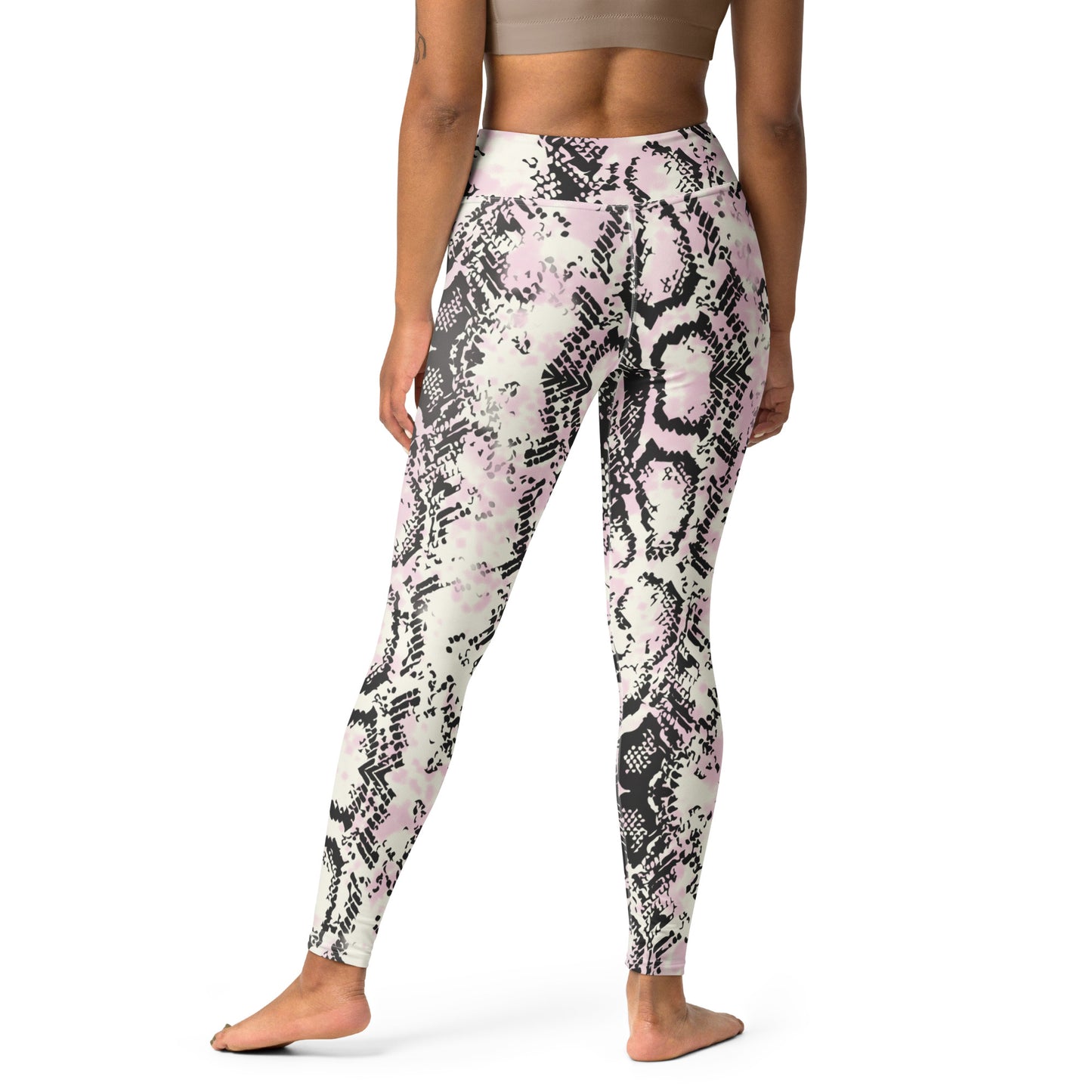 Pink Reptile Yoga Leggings