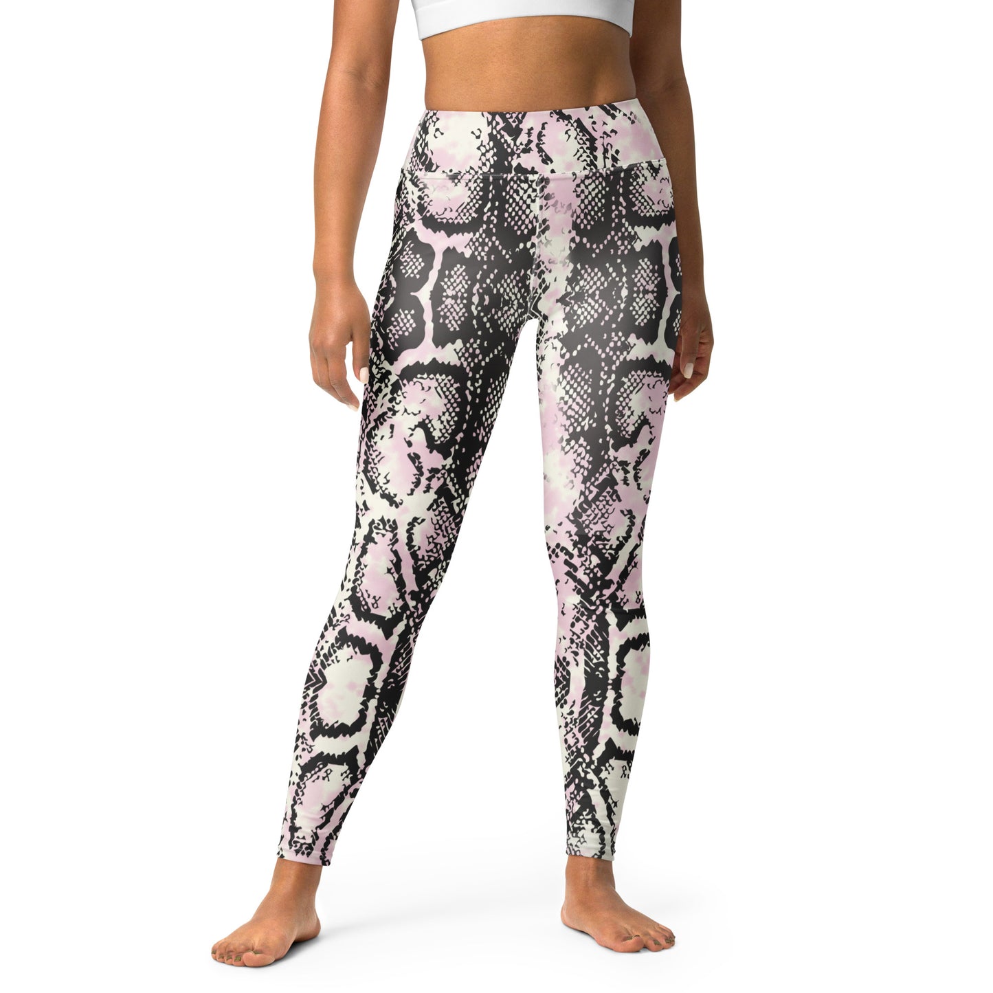 Pink Reptile Yoga Leggings